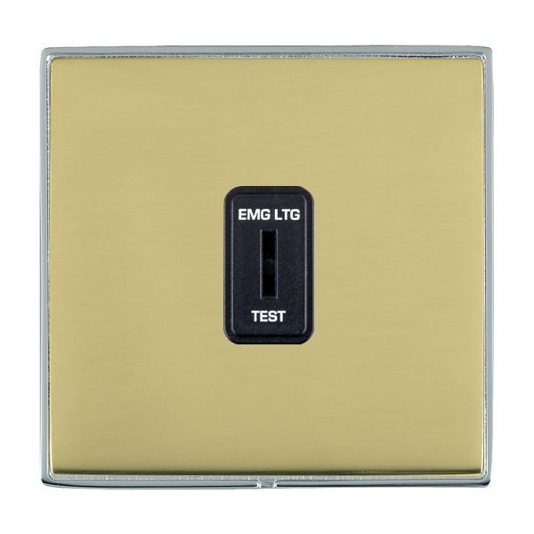 Hamilton Linea Duo CFX Bright Chrome Polished Brass 1 Gang 2 Way Key 