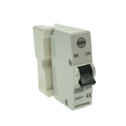 Wylex 6amp Plugin MCB, Mini Circuit Breakers at UK Electrical Supplies