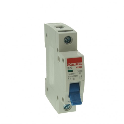 Contactum 20 Amp Miniature MCB, Mini Circuit Breakers (MCBs) at UK