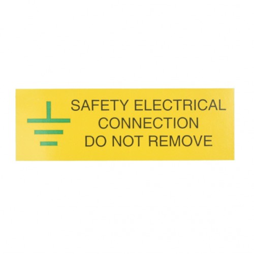 10 Self Adhesive Vinyl Safety Electrical Connection Stickers, Labels