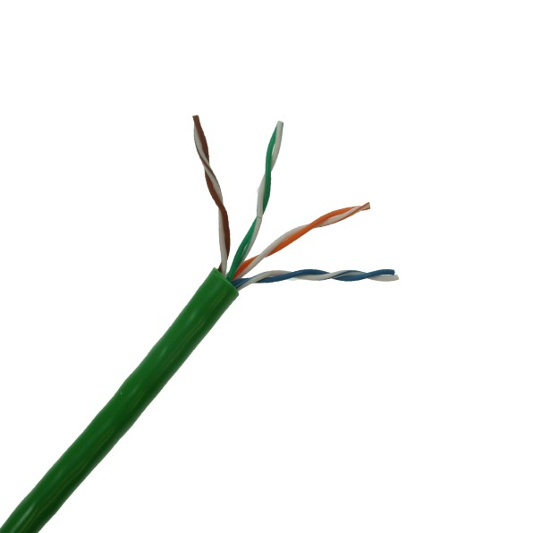 305 Metre Box of Green Cat 5E Cable, Electrical Cables, UK Electrical Supplies