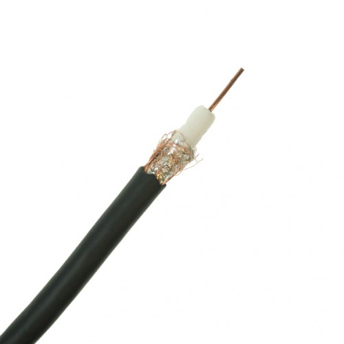 10 Metre Length of Black Satellite Cable, Electrical Cables, UK