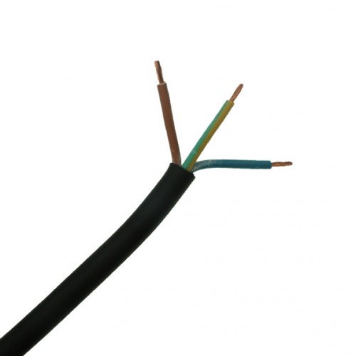3 metre length of 1.50mm 3 core black flexible cable, buy electrical