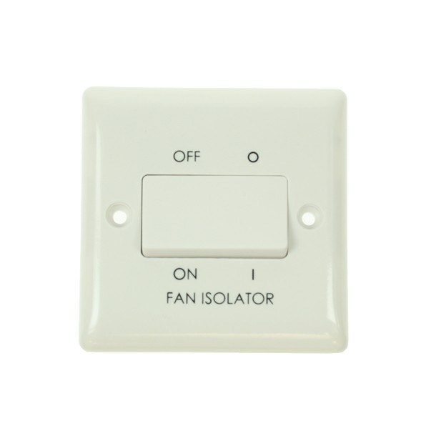 BG Nexus 10 amp 3 Pole White PVC Fan Isolator at UK Electrical Supplies.