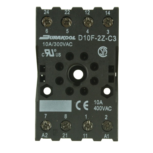 Europa 8 Pin Octal Relay Base, buy control gear at UK Electrical Supplies