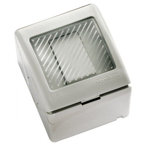 Hamilton IP55/66 Grey Switch 1 Gang 2 way 20AX with Grey Insert