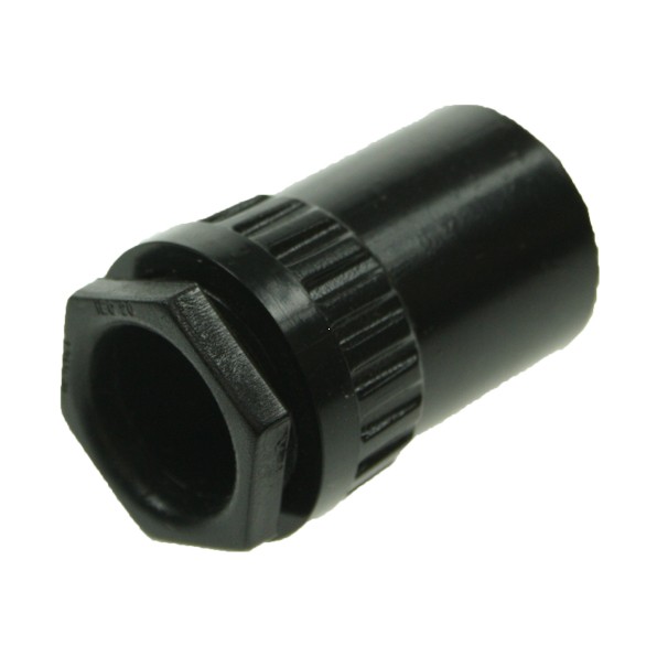 Univolt Black 25mm PVC Adaptor, Conduit Accessories, Adaptors, UK