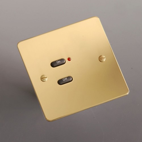 Rako Controls Wall Switch Cover 2 Gang Polished Brass, Home automation