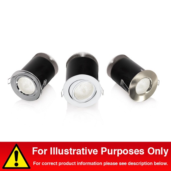 Aurora Lighting 240V PAR20 Aluminium IP65 11W Insulation Covered Low Energy Downlight Fire