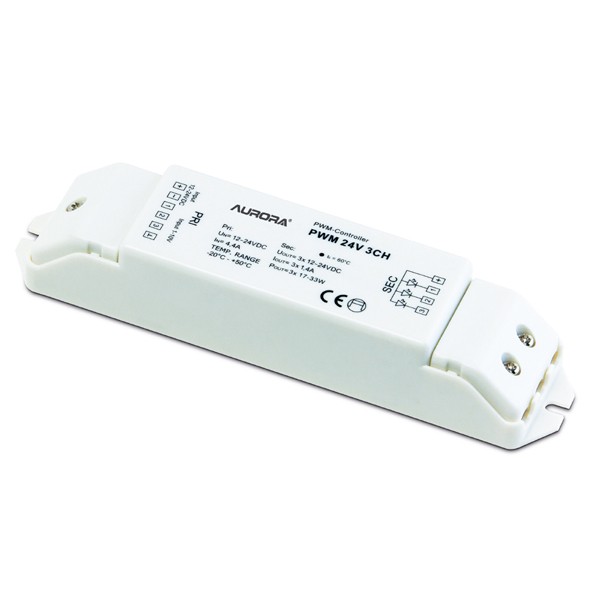 Aurora Lighting 24V DC 3 Channel 110V Dimmable LED Control Unit UKES
