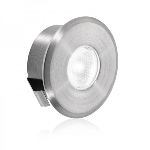 Aurora Lighting 12/24V DC Stainless Steel 316 IP66 Fixed Chamfered 1W LED Marker Light White UKES