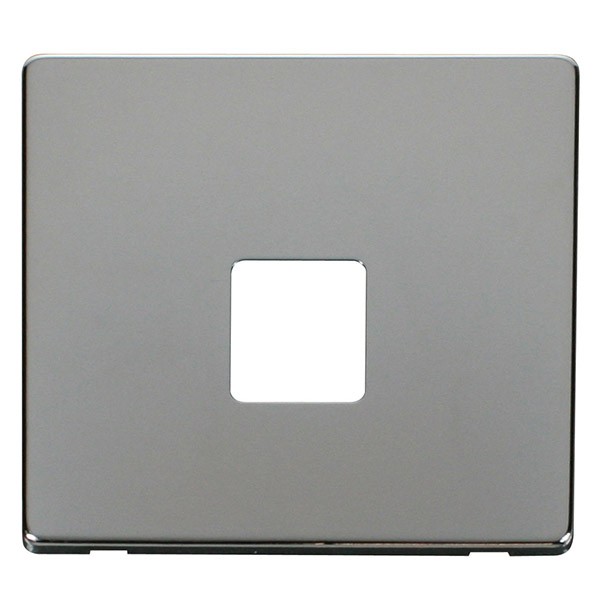 Click Definity Polished Chrome 1 Gang Master Telephone Socket Cover