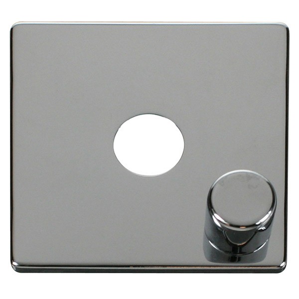 Click Definity Polished Chrome 1 Gang Dimmer Cover Plate with Polished