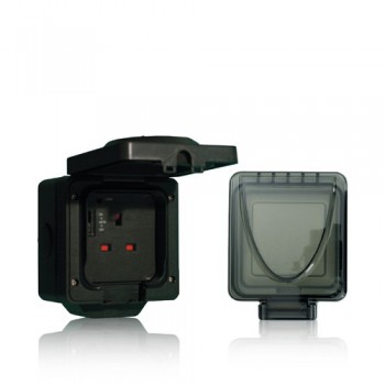 Byron HE410 Remote Control single Outdoor Socket Kit | UKES