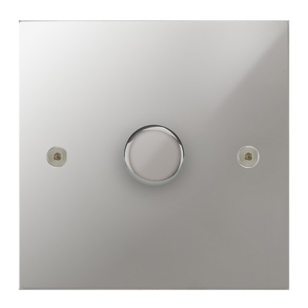 Low Profile Polished Chrome LED Dimmer And Push Light Switch