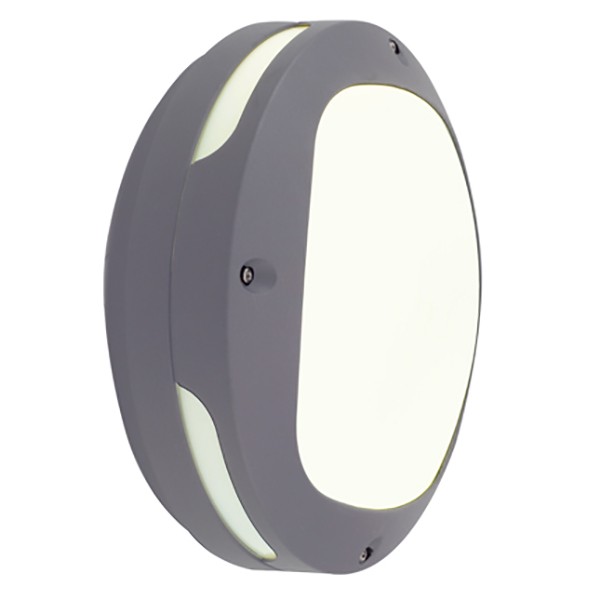 Ansell Andante LED Silver Grey Wall Light with Emergency Battery Backup