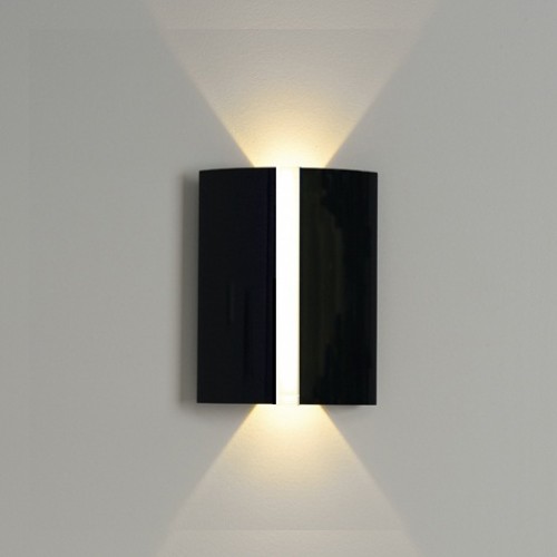 Ansell Lighting Sloop 11W Warm White LED Wall Light with Black Finish