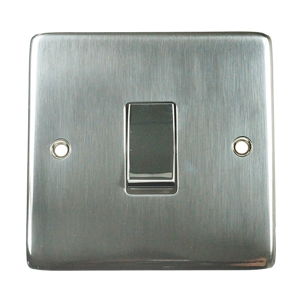 Eurolite Stainless Steel Satin Stainless 1 Gang 10amp 2way Switch with ...