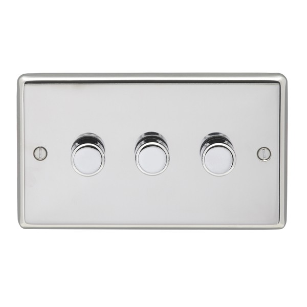 Eurolite Stainless Steel PSS3DLED Polished Stainless 3 Gang 120w LED