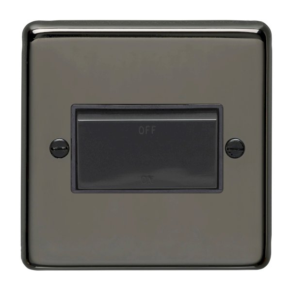 Eurolite Stainless Steel BNFSWB Black Nickel 1 Gang Triple Pole Fan