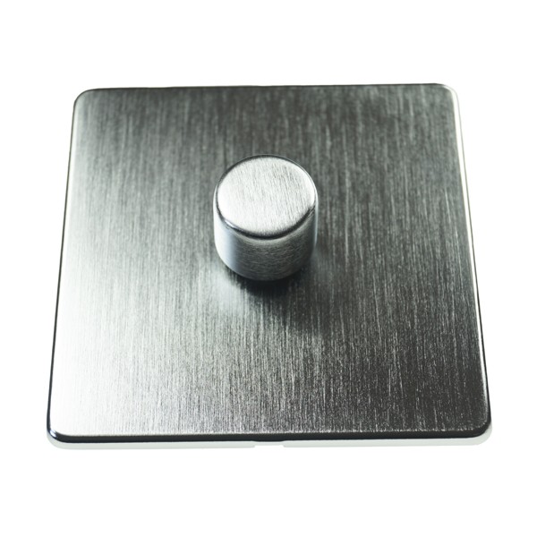 Eurolite Concealed Fix Flat Plate CSC1D400 Satin Chrome 1 Gang 400w