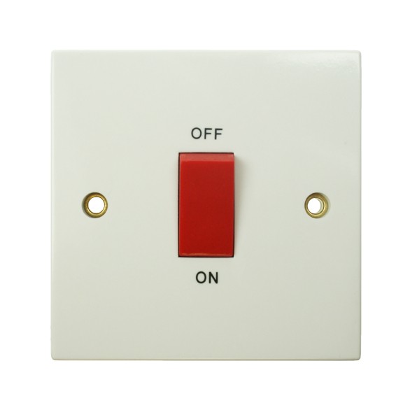 BG 45amp Double Pole Switch, Switches and Sockets, UK Electrical Supplies