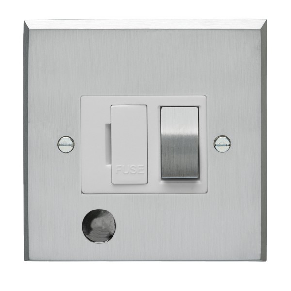 Eurolite Victorian Satin Chrome 13amp Switched Fuse Spur Flex Outlet ...