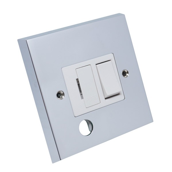 Eurolite Victorian CSWFFO-W Polished Chrome 13amp Switched Fuse Spur ...