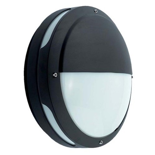 Ansell Tardo CFL Black Wall Light with Microwave Sensor UKES