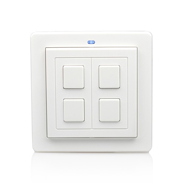 Whitewave Switch LightwaveRF White Plastic 2 Gang Wire-free Switch | UKES