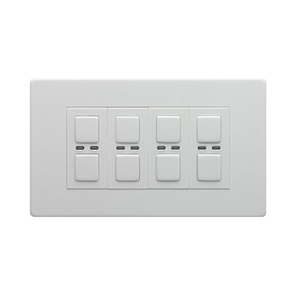 LightwaveRF White Gang 1-way Dimmer 210W UKES