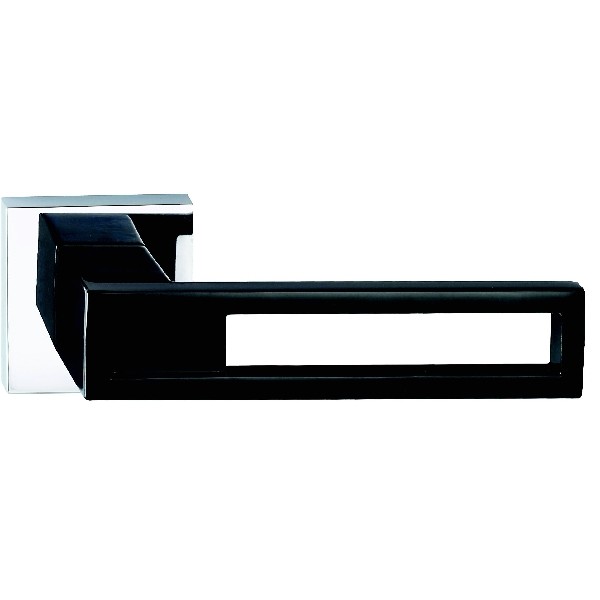 Hamilton Luxury Door Handle Pair of 2737 Piano Black Handle/Bright