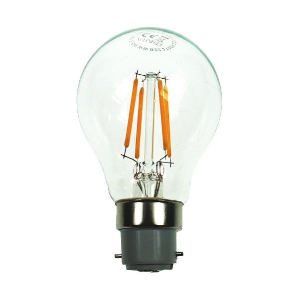Auraled A Flm Gl 4 Ww B 4w Warm White Led Filament Bulb Bayonet Auraled A Flm Gl 4 Ww B 4w Warm White Led Filament Bulb Bayonet Cap
