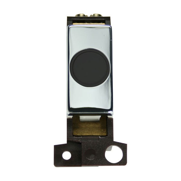 Click MiniGrid Polished Chrome 20A Ingot Flex Outlet Module with Black ...