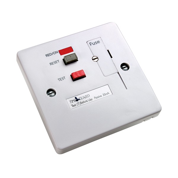 Buy the Timeguard TFP10WL Tripfast RCD White Fused Connection Unit