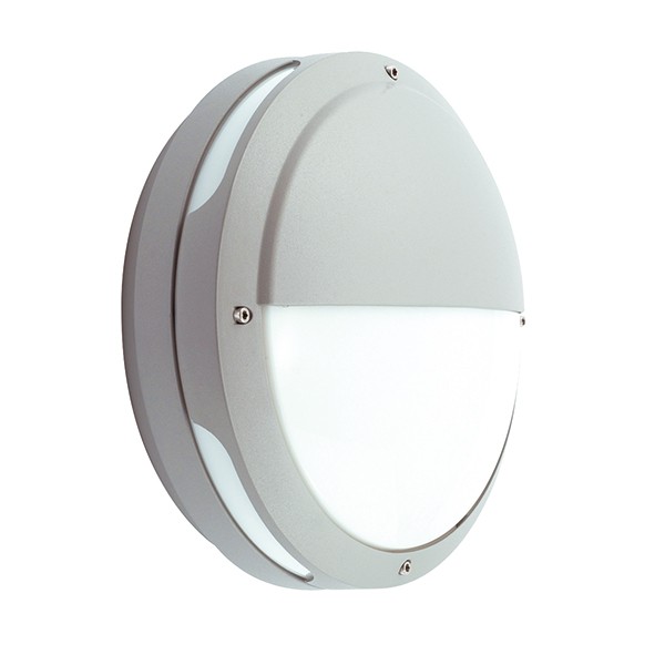 Ansell Tardo CLF Silver Grey Wall Light with Emergency Battery Backup at UK Electrical Supplies.
