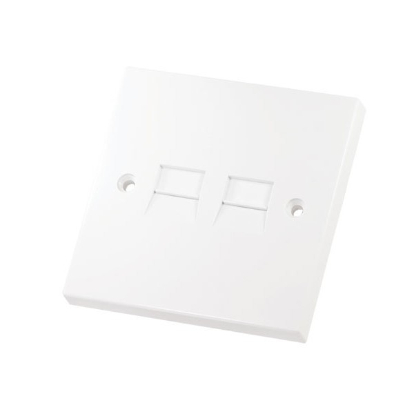 Selectric Square NLG15181C/S 2 Gang Telephone Slave Socket at UK