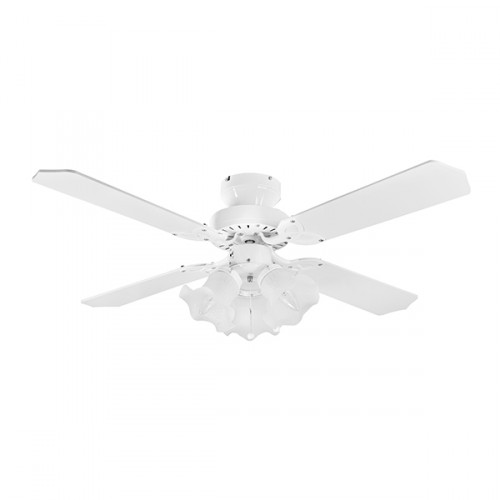 Fantasia Eurofans Rio 36 Inch Pull Cord White Ceiling Fan With