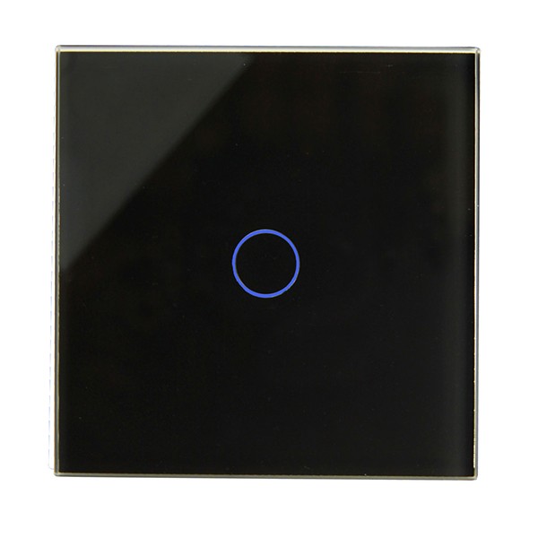 Retrotouch 00450 Crystal Plain Glass 1 Gang 1 Way Touch Light Switch