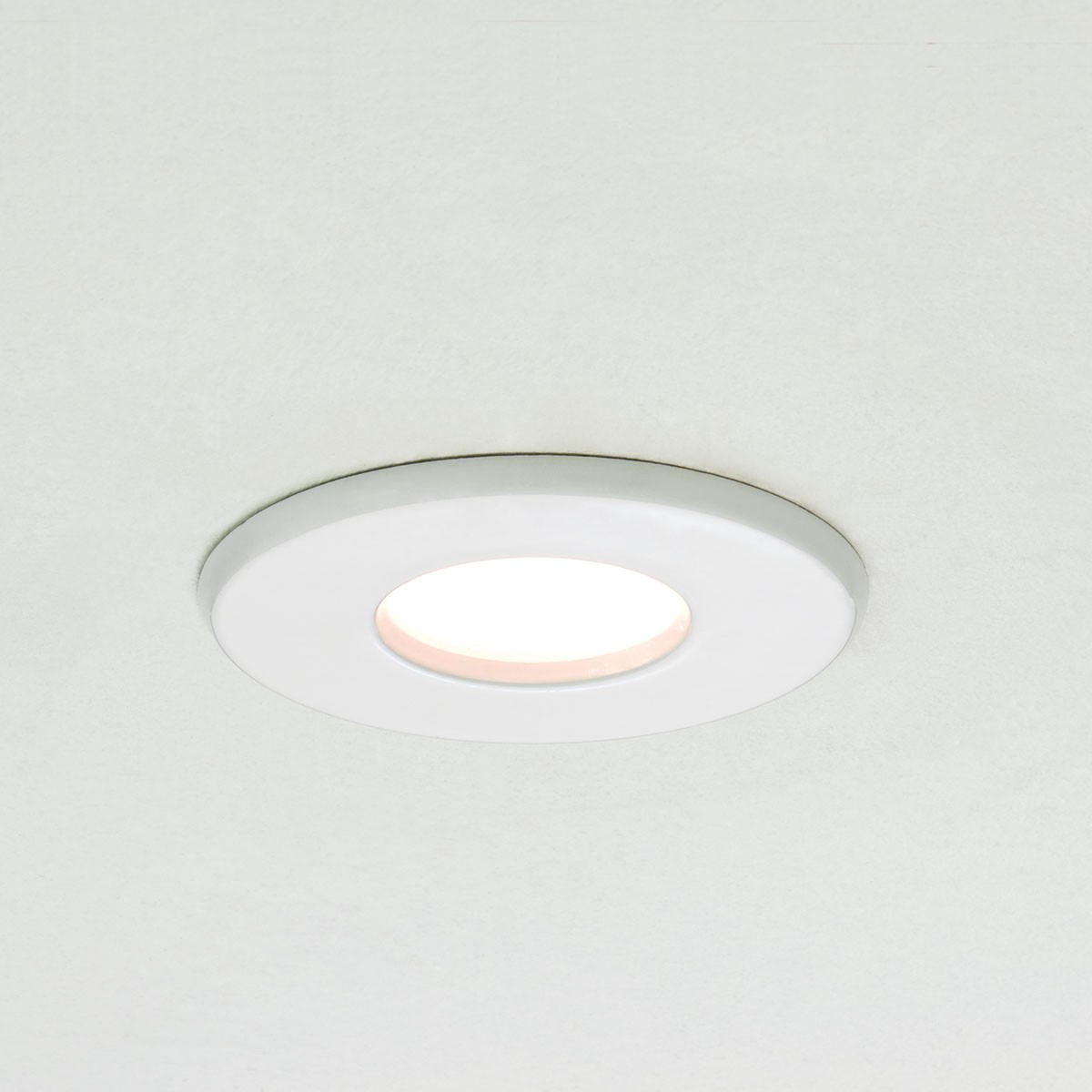 Astro Kamo GU10 White Bathroom Downlight at UK Electrical Supplies.