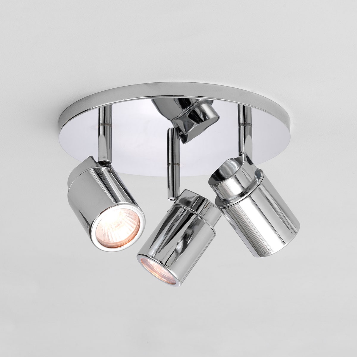 Astro Como Triple Round Polished Chrome Bathroom Spotlight at UK