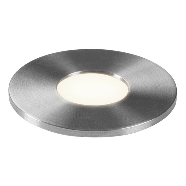 Astro Terra 28 Round Brushed Stainless Steel Bathroom LED Wall Light