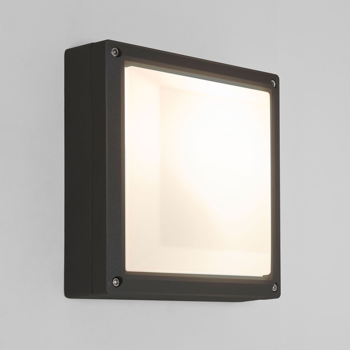 Astro Arta 210 Square Black Outdoor Wall Light at UK Electrical Supplies.