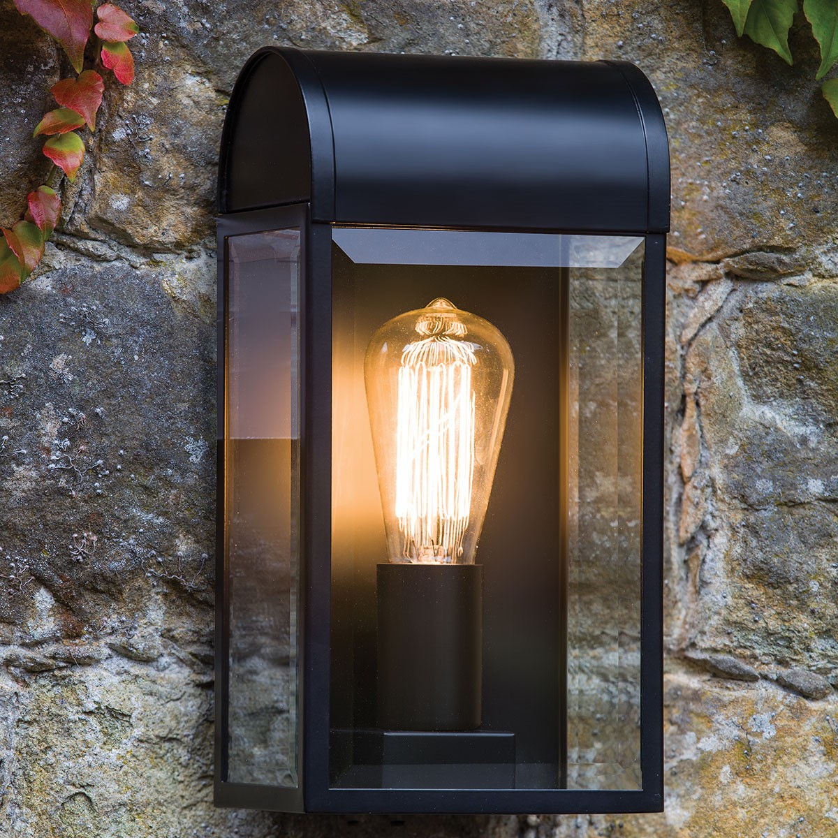 Astro Newbury Black Outdoor Wall Light at UK Electrical Supplies.