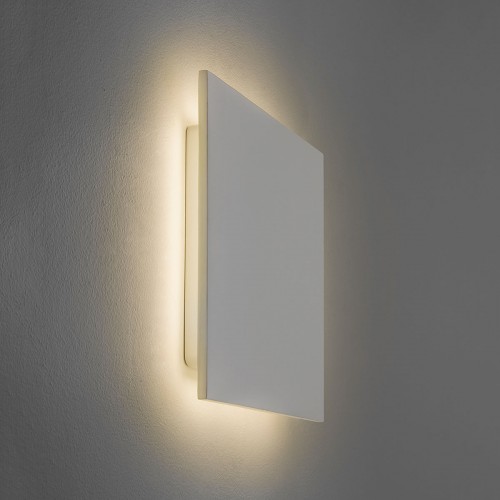 Astro Eclipse 300 Square 3000K Plaster LED Wall Light at UK Electrical Supplies.