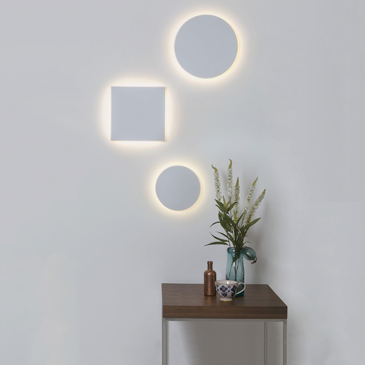 Astro Eclipse 300 Square 3000K Plaster LED Wall Light at UK Electrical Supplies.
