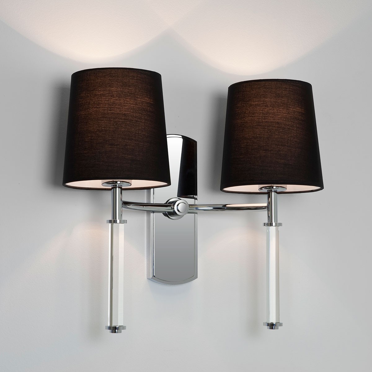 Astro Delphi Twin Polished Chrome Wall Light at UK Electrical Supplies.