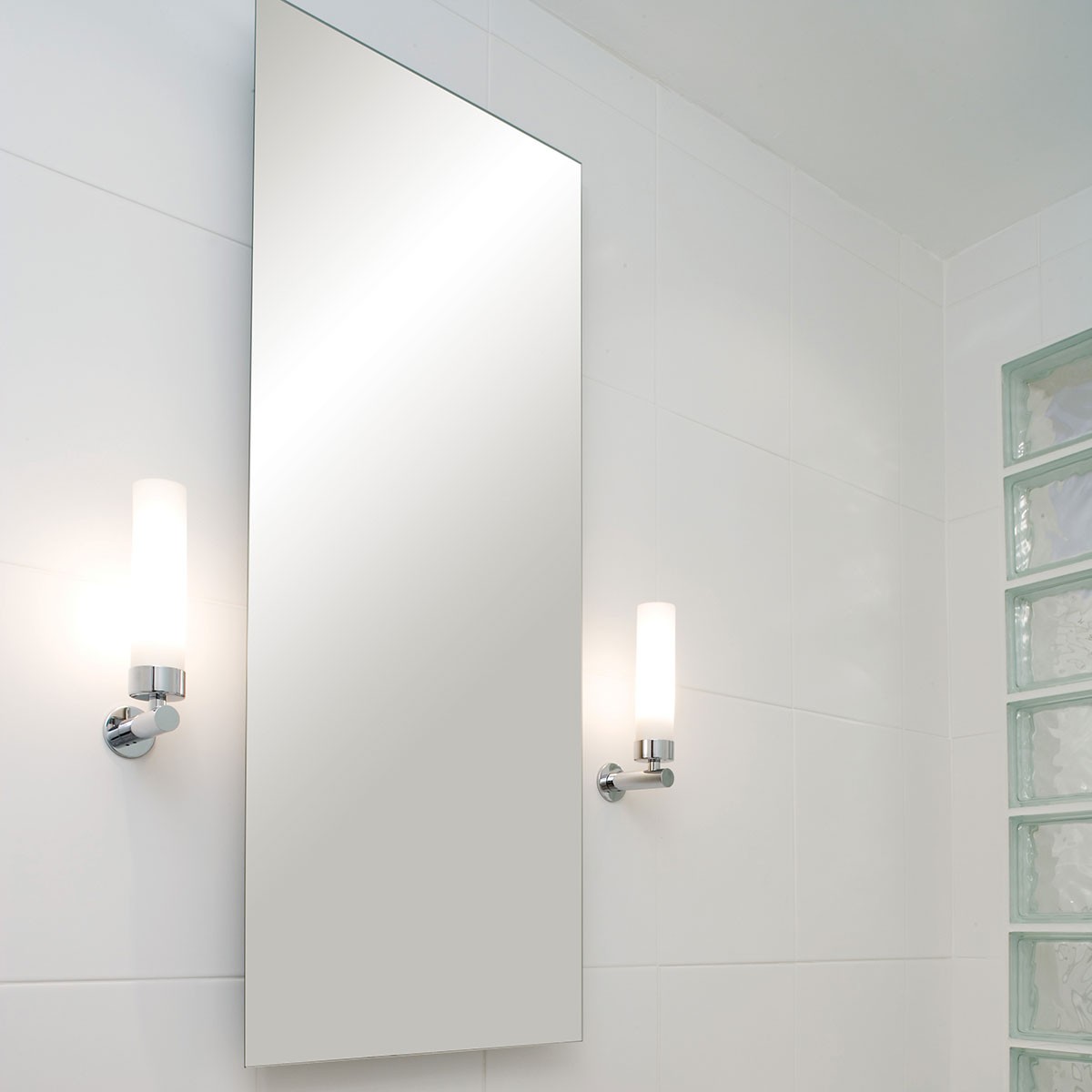 Astro Tube Polished Chrome Bathroom Wall Light at UK Electrical Supplies.