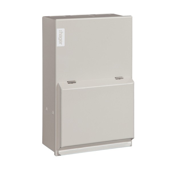 Hager Design 10 Metal LA 4 Module Din Rail Enclosure (Amendment 3) at