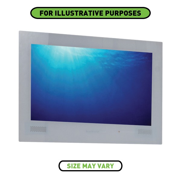 ProofVision 19 Inch Waterproof Bathroom TV with White Finish at UK